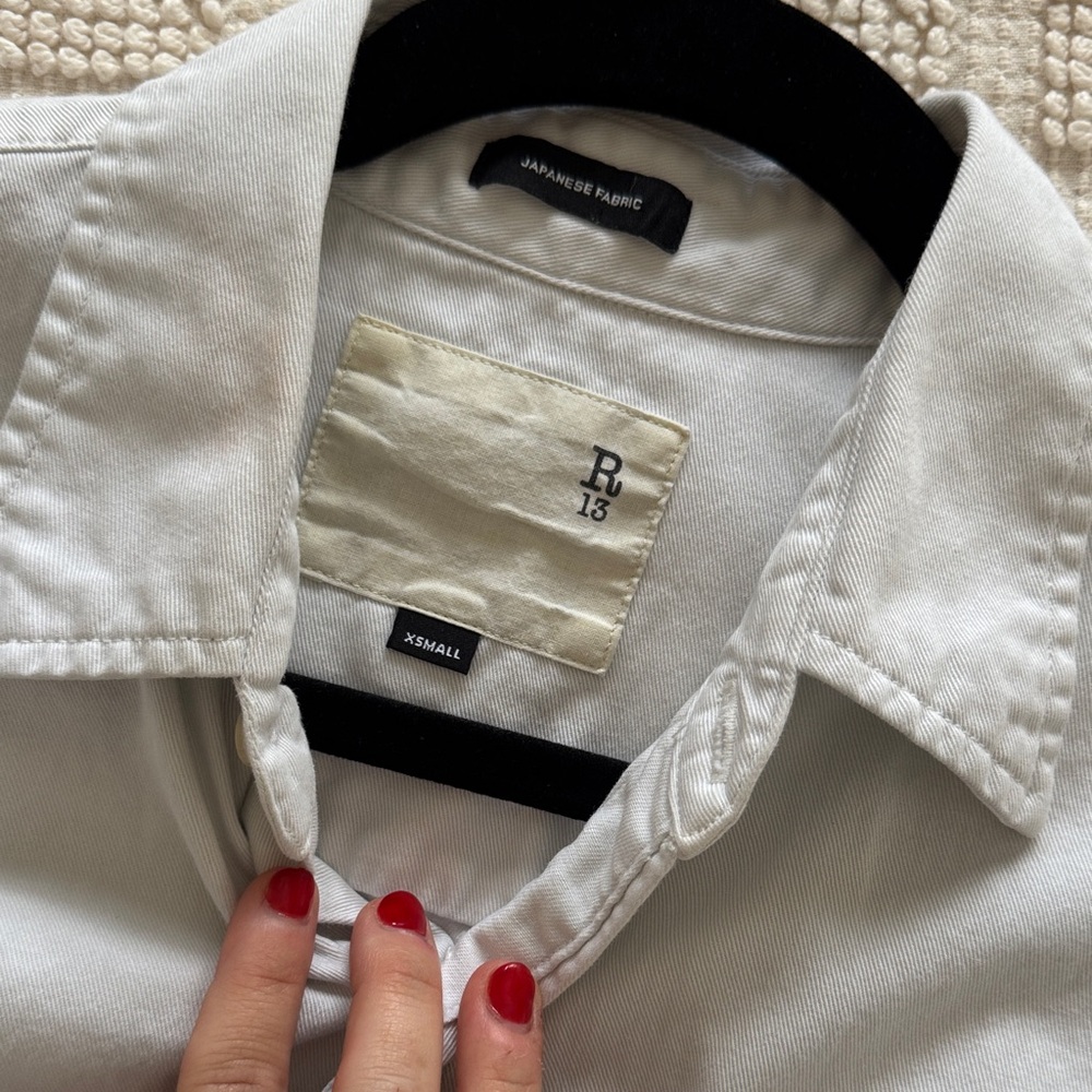 R13 Boxy Oversized Shirt Dress - Picture 3 of 6